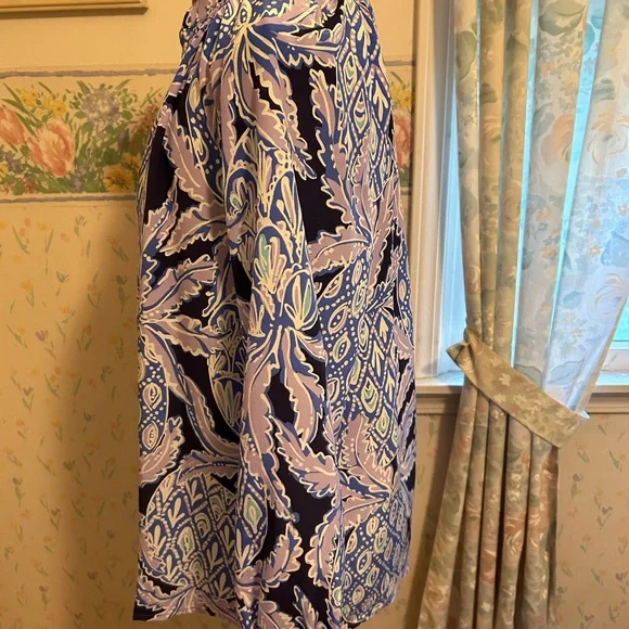 Lilly Pulitzer Elsa Lilac Verbana Silk Blouse Women’s Size Small - Picture 5 of 8